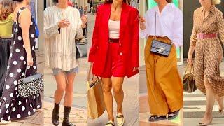 MILAN SUMMER 2024 STREET STYLE ELEGANT ITALIAN FASHION STYLES TO WEAR IN SUMMER  2024 #vanityfair