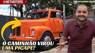 PROJETO LOUCO UMA SCANIA 111S VIRA PICAPE, CONHEÇA A PICARÉ, O CAMINHÃO QUE VIROU UMA PICAPE!