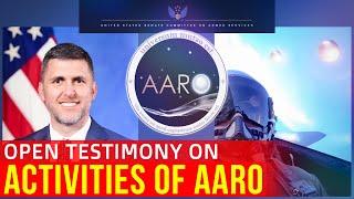 LIVE AARO Hearing UFOs UAP Testimony on Emerging Threats