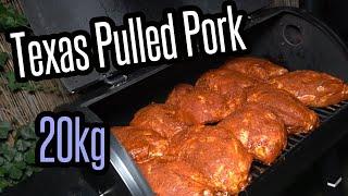 20kg Pulled Pork Texas Style auf dem Smoker - Fleisch: Schweineschulter, Grillen & BBQ für Jedermann