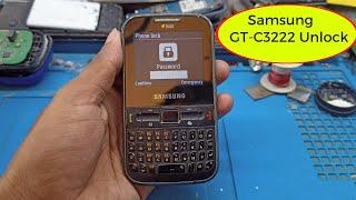 Samsung GT-C3222 Phone Lock  Unlock  working/By Thanks Mobile