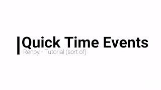 Quick Time Event (QTE) | Renpy Tutorial