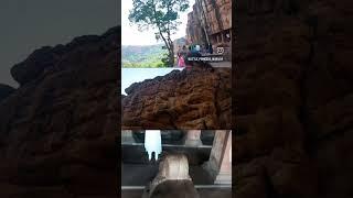 Badami cave temples, constructed by Chalukya around the 6th century resembling rock cut architecture