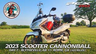 Scooter Cannonball 2023 // Day 7: Blytheville, AR to Rome, GA