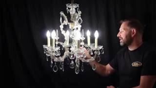 Isabelle Vintage French Marie Theresa Glass Chandelier