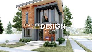 ELEGANT SMALL HOUSE DESIGN | 2 STOREY HOUSE | 7.00m x 8.50m (120 sqm Total Floor Area) | 2 BEDROOM