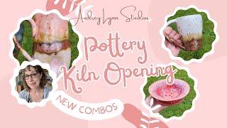 Pottery Kiln Opening, FUN GLAZE COMBINATIONS,  Sippy Straw Cups, BERRY BOWLS, Mugs, Bowls! NICE !!!