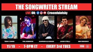 The Songwriter Stream (5 Acts, feat. Sampson Alvarado, Teddy Cosmo & Ben Grigorov)