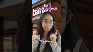 Debit Vs. Credit#creditrepair #creditscore #creditcards #personalfinance #smartmoney #debitcard