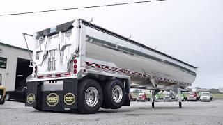 MAC 40ft frameless half round dump trailers