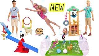 NEW 2020 Barbie Sets Noodle Maker, Swimmer, Dog Trainer, Wild Life Vet Haul Video