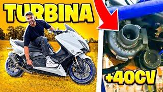 UN TMAX TURBO CON 85 CVE' INDOMABILE (e sempre su una ruota)