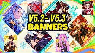 NEW UPDATE! 5.2-5.3 CHARACTER BANNER ROADMAP! PYRO TRAVELER, CHRONICLED BANNER - Genshin Impact