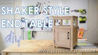 How to Build a DIY End Table with a Shaker Style Cabinet