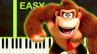 DK RAP | The Super Mario Bros Movie  - EASY Piano Tutorial