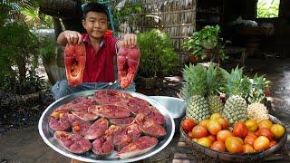 '' Bra fish cooking '' Yummy river fish cooking with country style - Chef Seyhak