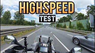 Yamaha Super Tenere German Autobahn Highspeed Test!