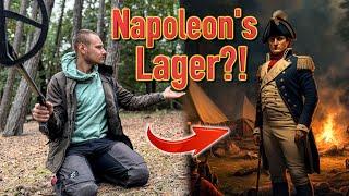 Ich gehe auf Schatzsuche an Napoleons Lagerstelle ‍ (mit Metalldetektor im Wald)