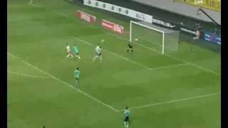 South Korean League Stars Vs FC Barcelona : Dong-gook's goal (2-1)