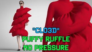 CLO3D | Puffy Ruffle Without Pressure