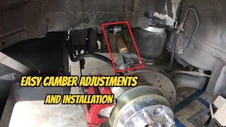 INSTALLING AND ADJUSTING REAR CAMBER KIT