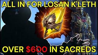 OVER $600 IN SACRED SHARDS FOR LOSAN K'LETH! Massive Shard Pull Opening - RAID Shadow Legends