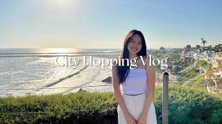 City Hopping Vlog | Three cities in a week, disney day, visiting family, and a hair refresh