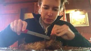 HOT JUICY NY STRIP STEAK!!  MUKBANG / EATING SHOW