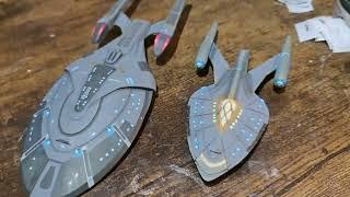 USS Voyager A and NX Protostar from star trek prodigy - 3d printed model