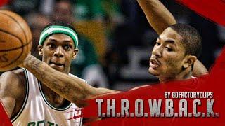 Throwback: Derrick Rose vs Rajon Rondo Duel Highlights 2009 Playoffs R1G1 Bulls at Celtics - SICK