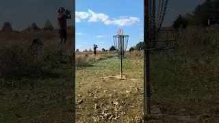 birdie save! thankfully Im decent at putting(sometimes) #shorts #birdie #discgolf #prof