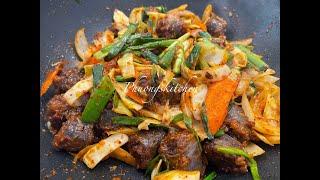 DỒI HUYẾT HÀN QUỐC XÀO CAY - Sundae Bokgeum