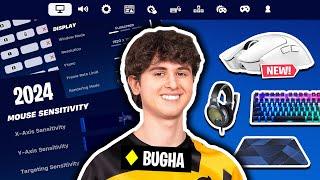 Bugha FINALLY Reveals NEW SETUP & HIDDEN Settings! (Updated 2024)