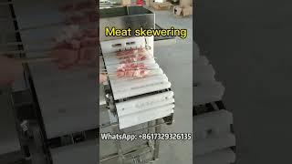 Say Goodbye to Messy Skewering: Meat Skewer Machine Showcase! #foodprocessing #food #meat