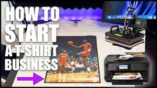 How To Start A T-Shirt Business At Home With $500 (How to make T-shirts)