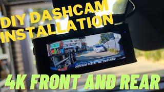 How to DIY install 4K car dashcam front and rear - hardwiring, fuses explained! MG4 hatchback