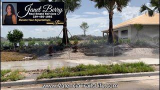 Drive Thru Valencia Trails Active 55+ Community in North Naples FL Beautiful New Construction Homes