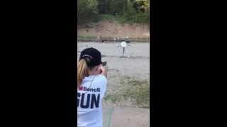 Katelyn Francis 12 years old at one of her first pistol matches