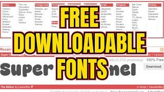 HOW TO DOWNLOAD FREE FONTS TO YOUR COMPUTER | Free Fonts For Cricut