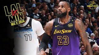 Los Angeles Lakers Full Team Highlights vs Minnesota Timberwolves | Dec 2, 2024 | FreeDawkins