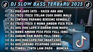 DJ SLOWBASS TERBARU 2025 || DJ DUA JADI SATU - KASIH ABA ABA || DJ STECU STECU STELAN CUEK BARU MALU