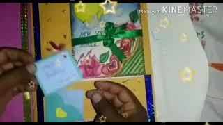 artist- खुशबू प्रजापति के द्वारा बनाया गया Beautiful  birthday card , scrapbook ....