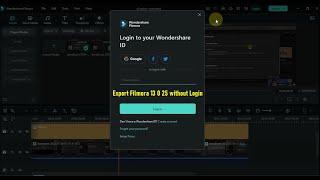 Export Filmora 13 0 25 without Login