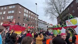 Rosenmontagszug in Münster 2024