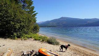 Priest Lake-Lakeshore Trail-Rays First Swim-North Idaho