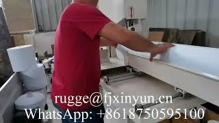 Semi automatic JRT roll paper band saw cutting machine