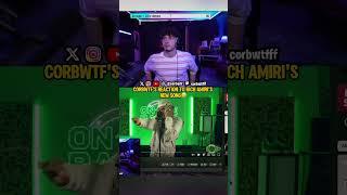 Corbwtf’s reaction to rich amiri’s new song #corbwtf #rap #reaction #producer