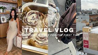 travel vlog: going to ITALY, dream vacation, prepping for the trip, Cinnabon mukbang, night in NYC!