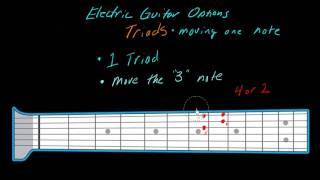 Electric guitar options (part 11) – Triads moving one note