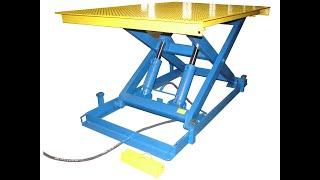 Scissor table lift test